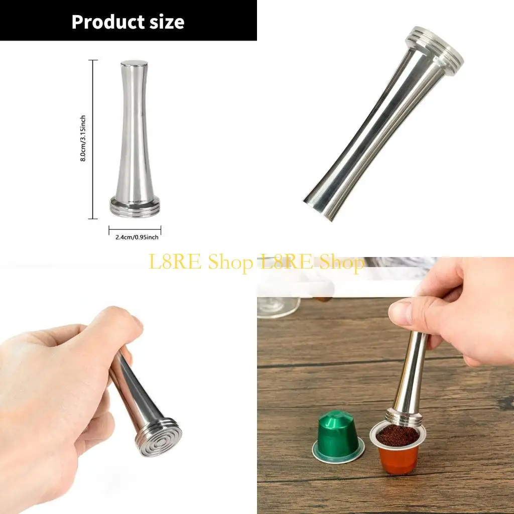 

L8RE Multifuntional Coffee Tamper Tool Stainless Steel Coffee Making Tool Coffee Press Tool Perfect for Various Coffee Maker