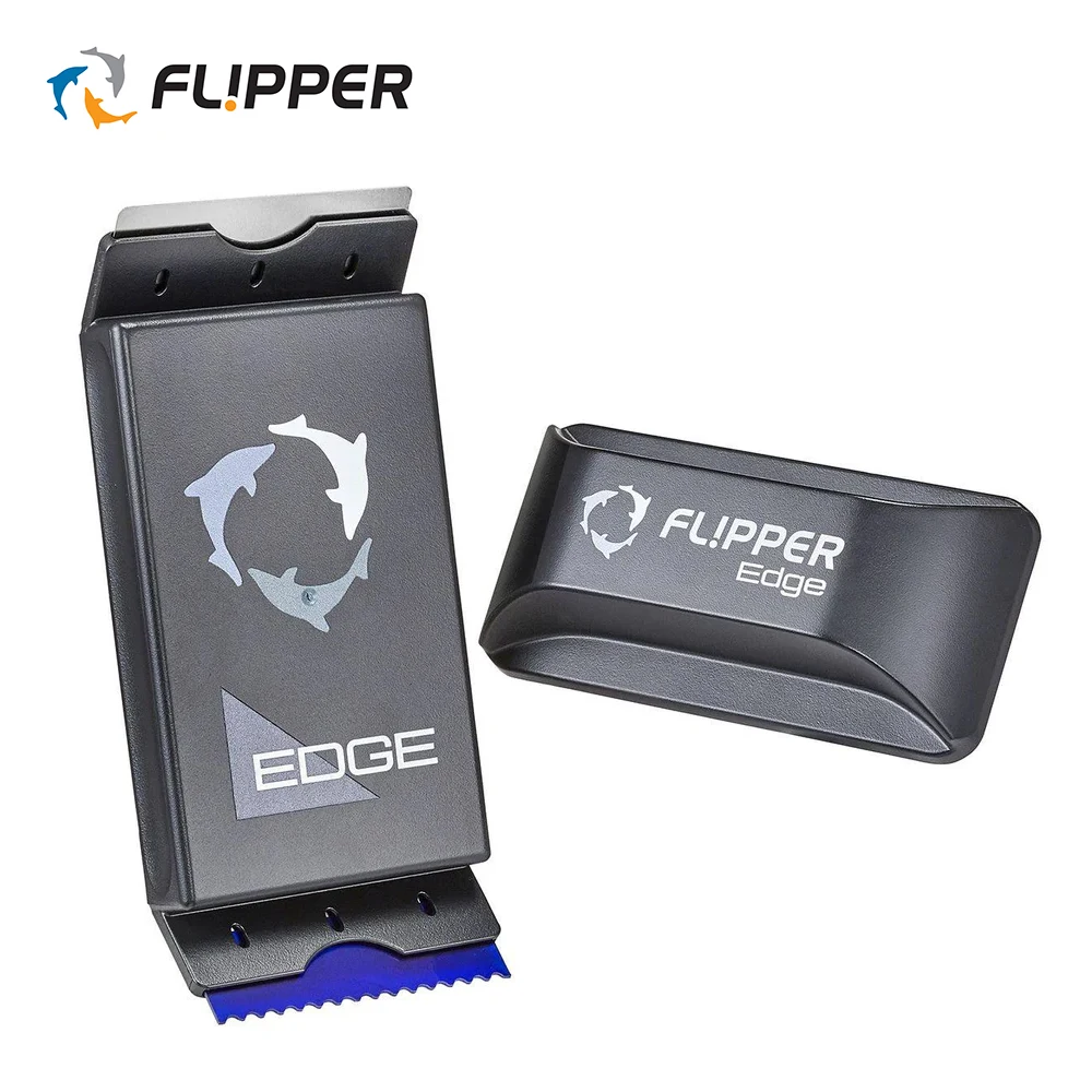 

Магнитный очиститель для аквариумов Flipper Edge Standard Max 2-в-1 с двойными лезвиями для удаления водорослей, плавающий, для стеклянных и акриловых аквариумов