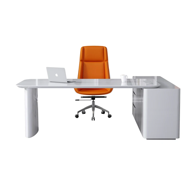 Office Desk White Paint Simple Modern Home Desk Office Furniture