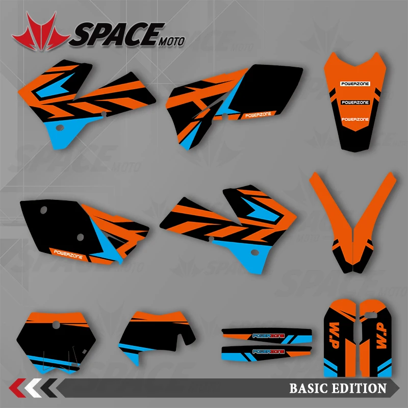 

SPACE MOTO For KTM 05-06 SXF 06-07 XCF 05-07 EXC Graphics Background Decals Stickers Motorcycle