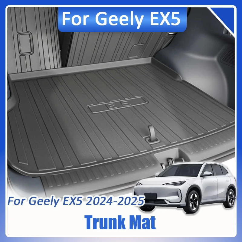 

Для Geely EX5 Galaxy E5 2024 2025 2026 Верхняя подкладка нижнего багажника Водонепроницаемый грузовой коврик с высокими краями подходит для противоскользящей защиты пола