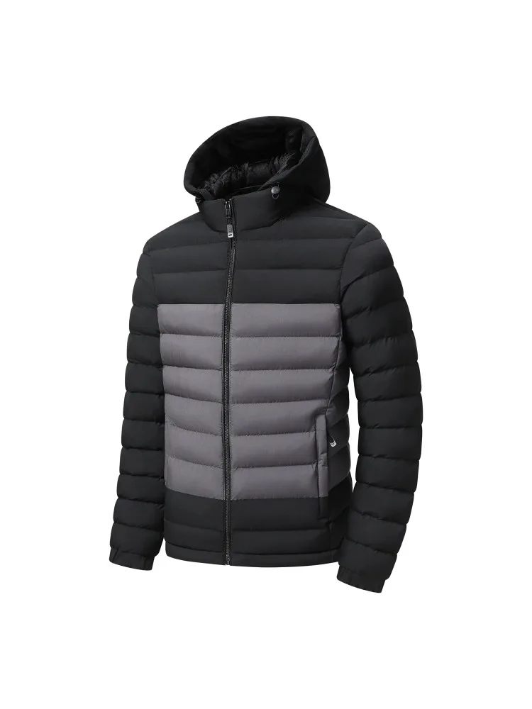 

Color-Blocked Jacket Waterproof Outdoor Camping Skiing Autumn and Winter Men's Hooded Detachable Cotton Jacket Winter Jacket