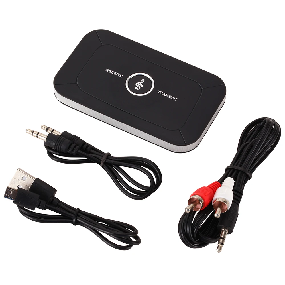 송신기 수신기 무선 B6 Bluetooth 호환 5.0 오디오 어댑터 PC TV 용 3.5mm 3.5 AUX 음악 수신기 송신기 플레이어