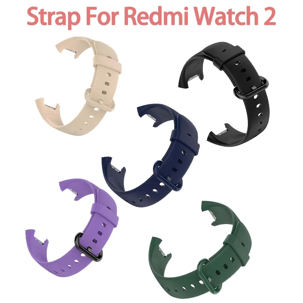 Pulseira de silicone para Xiaomi Mi Watch 2 Lite/Redmi Watch 2, bracelete para Xiaomi Mi Watch 2 Lite/Redmi Watch 2.