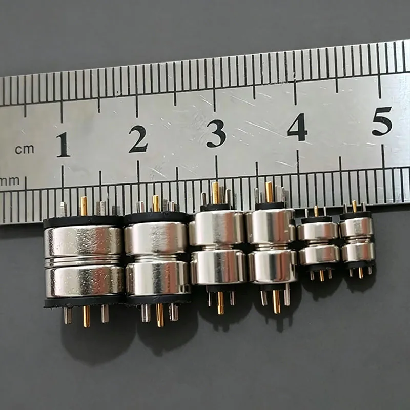 5/6/7/8/10mm Circular Magnetic 2Pin Male And Female Pogo Pin Connector 12V 2A Gold-plated For DIY Charging Of Smart Watches view 4