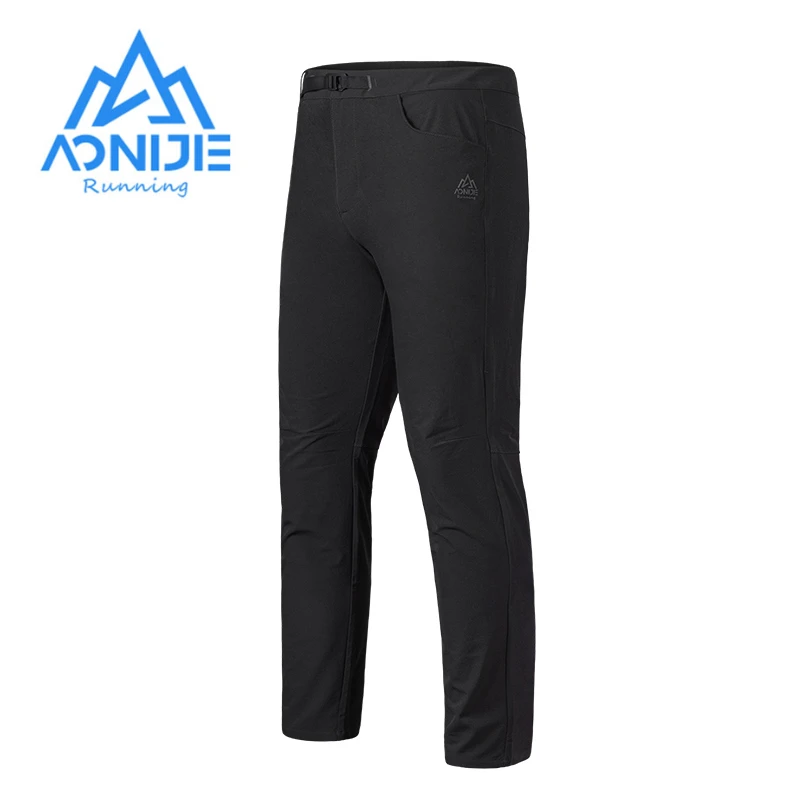 

AONIJIE FM5165 Man Quick Drying Sports Straight Pants Spring Fall Running Elastic Belt Pants Daily Stretch Sweatpants