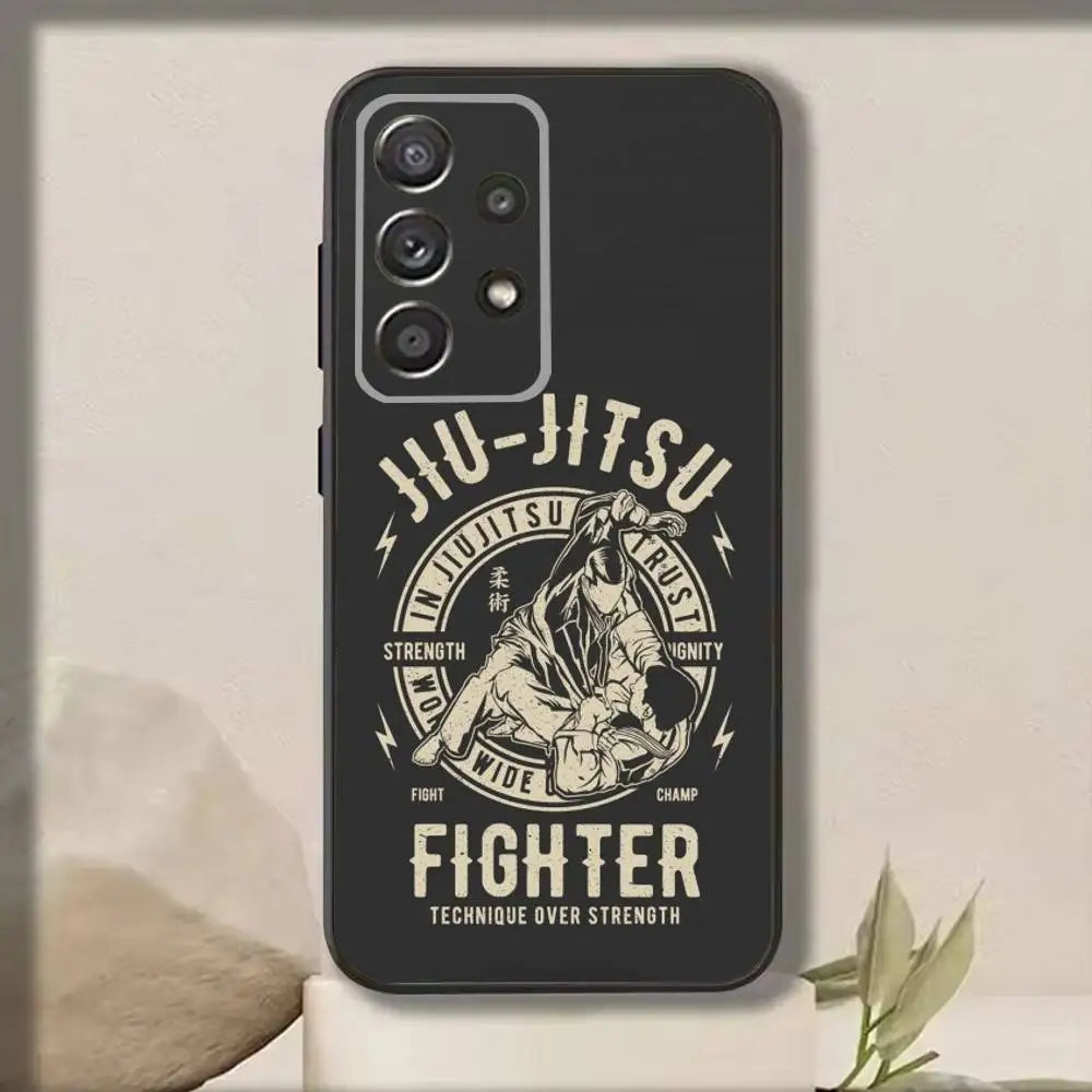 B-BJJ B-Brazilian Jiu Jitsu  Phone Case For Samsung S25,S24,S21,S22,S23,S30,Ultra,S20,Plus,Fe,Note,10,9,5G Black Cover