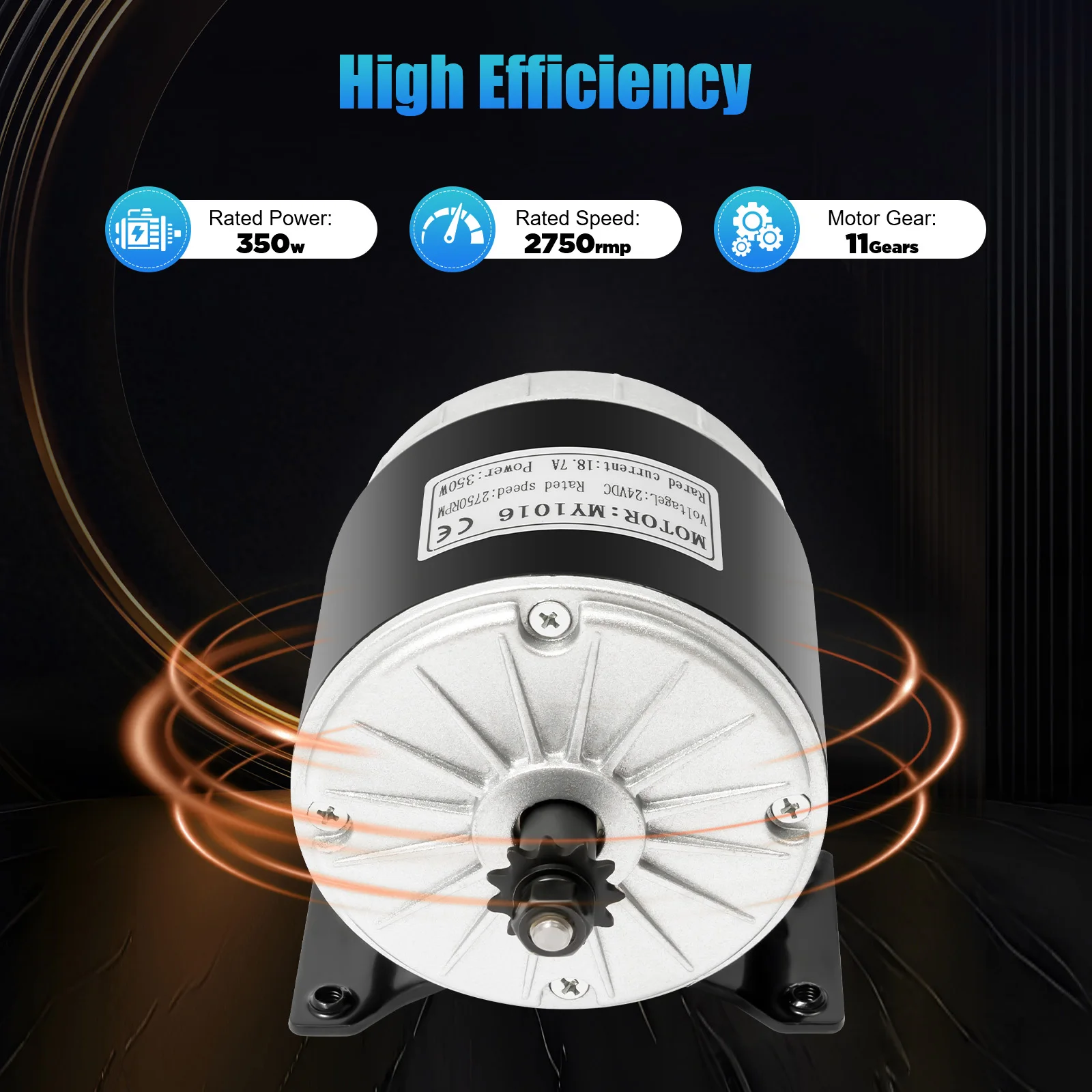 DC 24V/36V Permanent Magnet Generator Motor 350W Electric DC Motor for Engine Kits & Wind Turbine