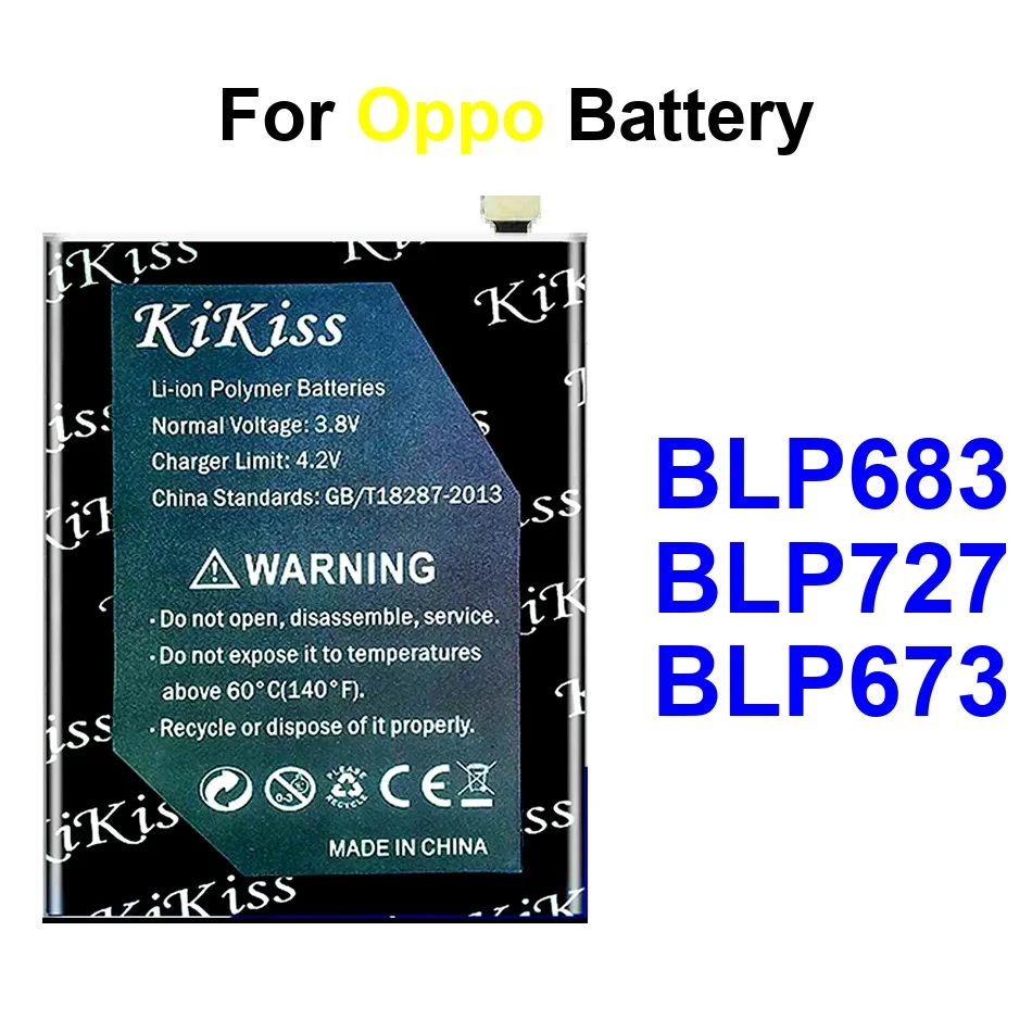 

Mobile Phone Battery Reliable Power BLP683 BLP727 BLP673 4000-5500Mah For Oppo A3s A5s A9 A5 A7 A8 Pro 2020