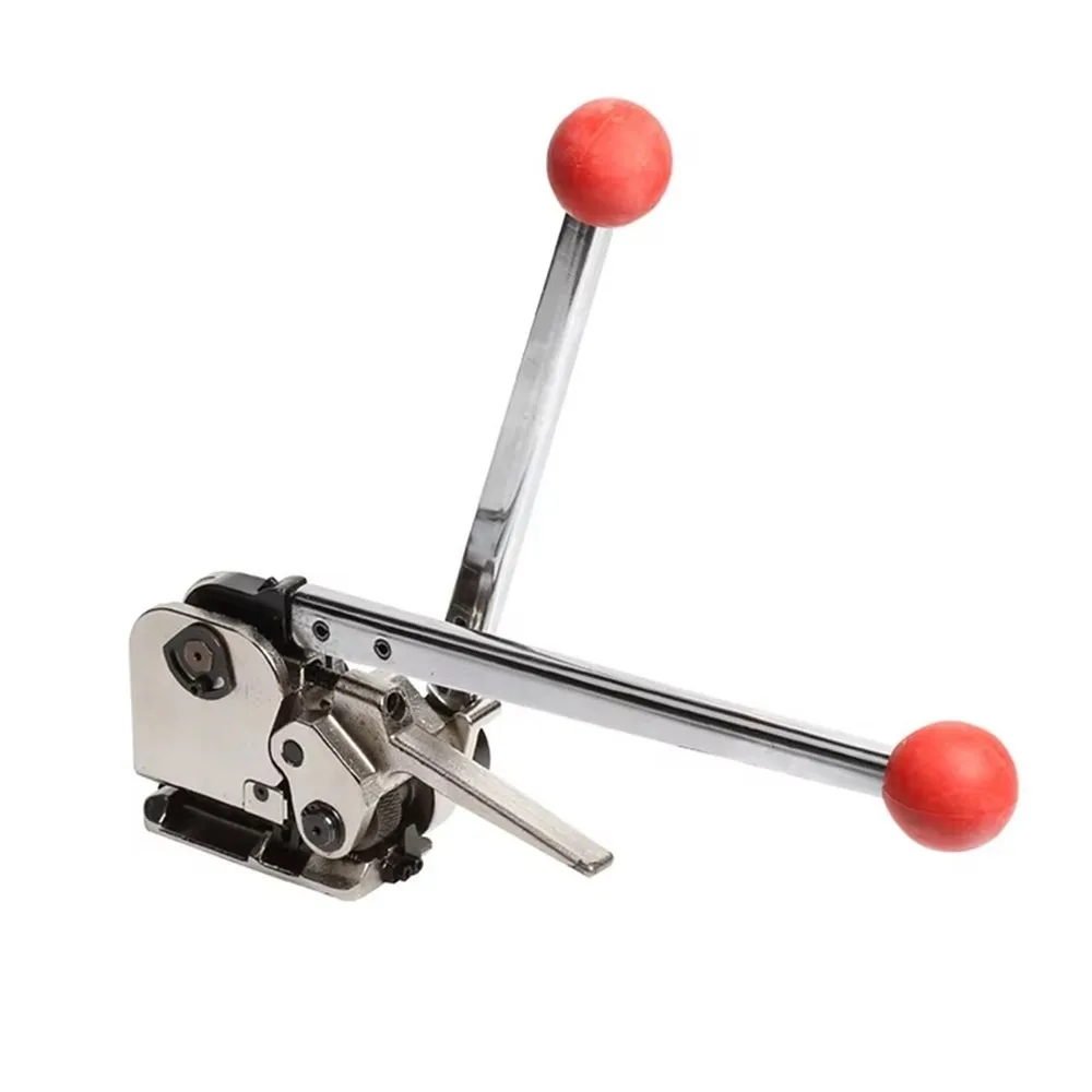 Manual Steel Belt Packing Machine Handheld No Buckle Hot Melt Baler Small Portable Iron Skin Bundling Tool for