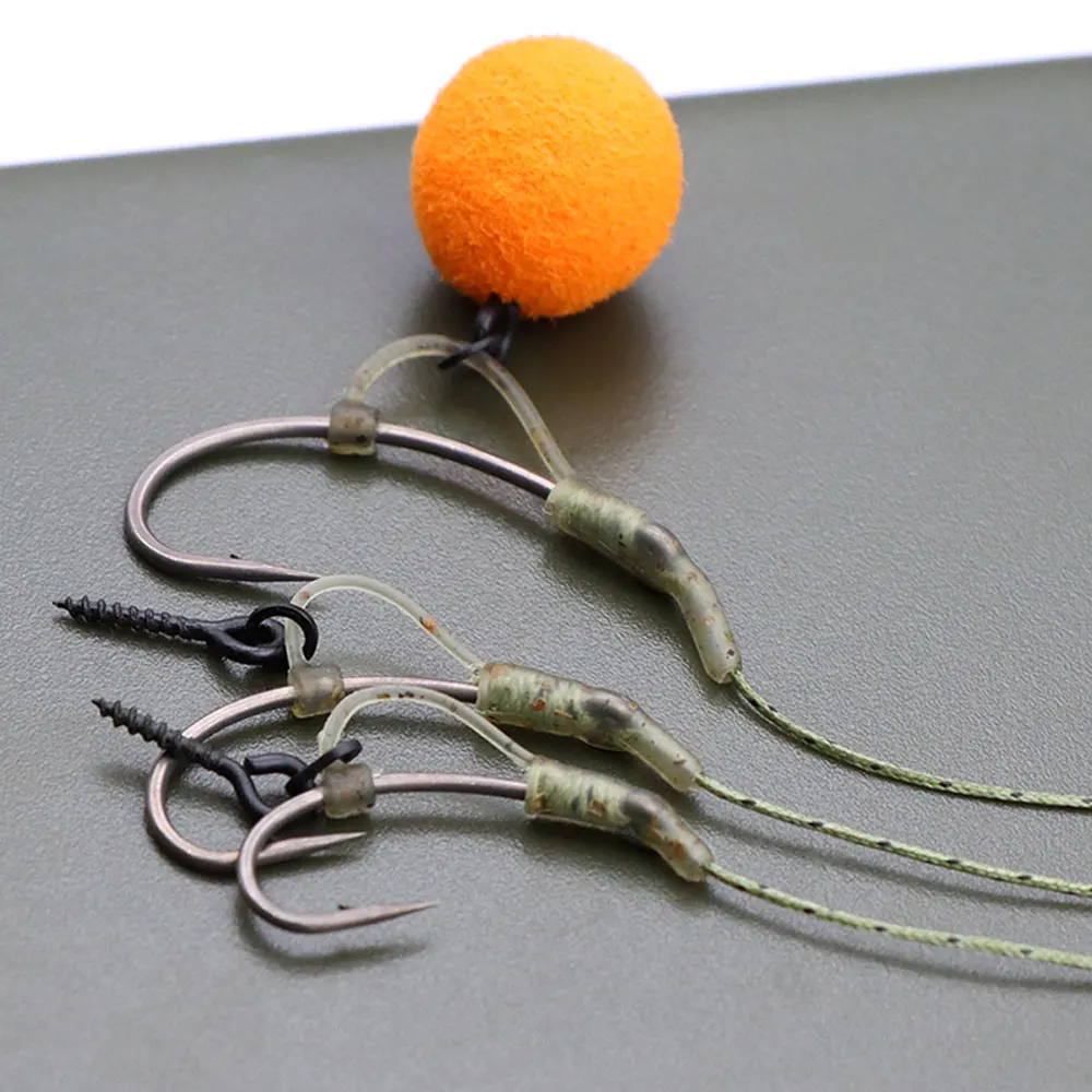 15 Stück Karpfenangelhaken-Linienausrichter D-Rig-Kickers für Method Feeder Fishing Hair Rig Zubehör Terminal Tackle – Detail 5