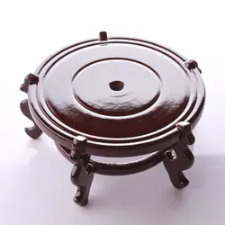 Feng Shui Chinese Wooden Fishbowl Planter Display Stand
