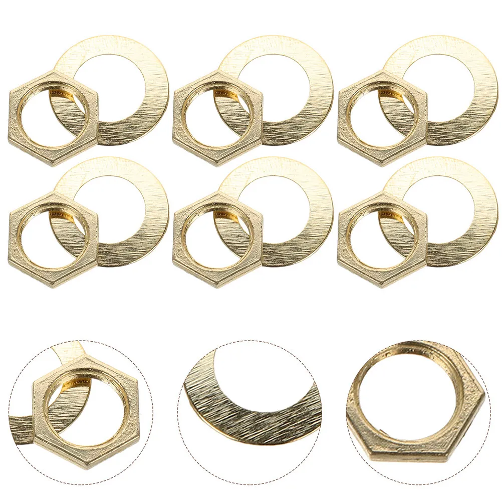 20Sets Clock Mechanism Hardware Kit Nuts Washers Gaskets Anti Aging Rubber Rings for Wall Clock DIY Repair Replacement Assembly