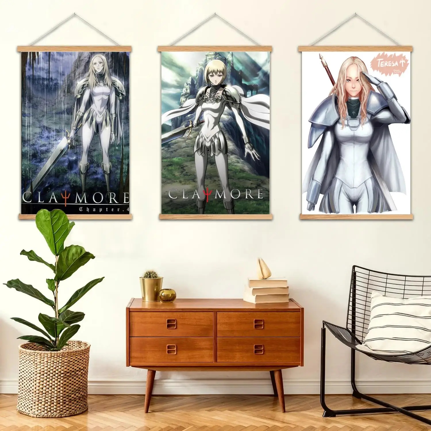 Claymore Teresa-pintura de pared enmarcada, póster artístico en lienzo e arte de pared, decoración moderna para dormitorio familiar, pintura decorativa