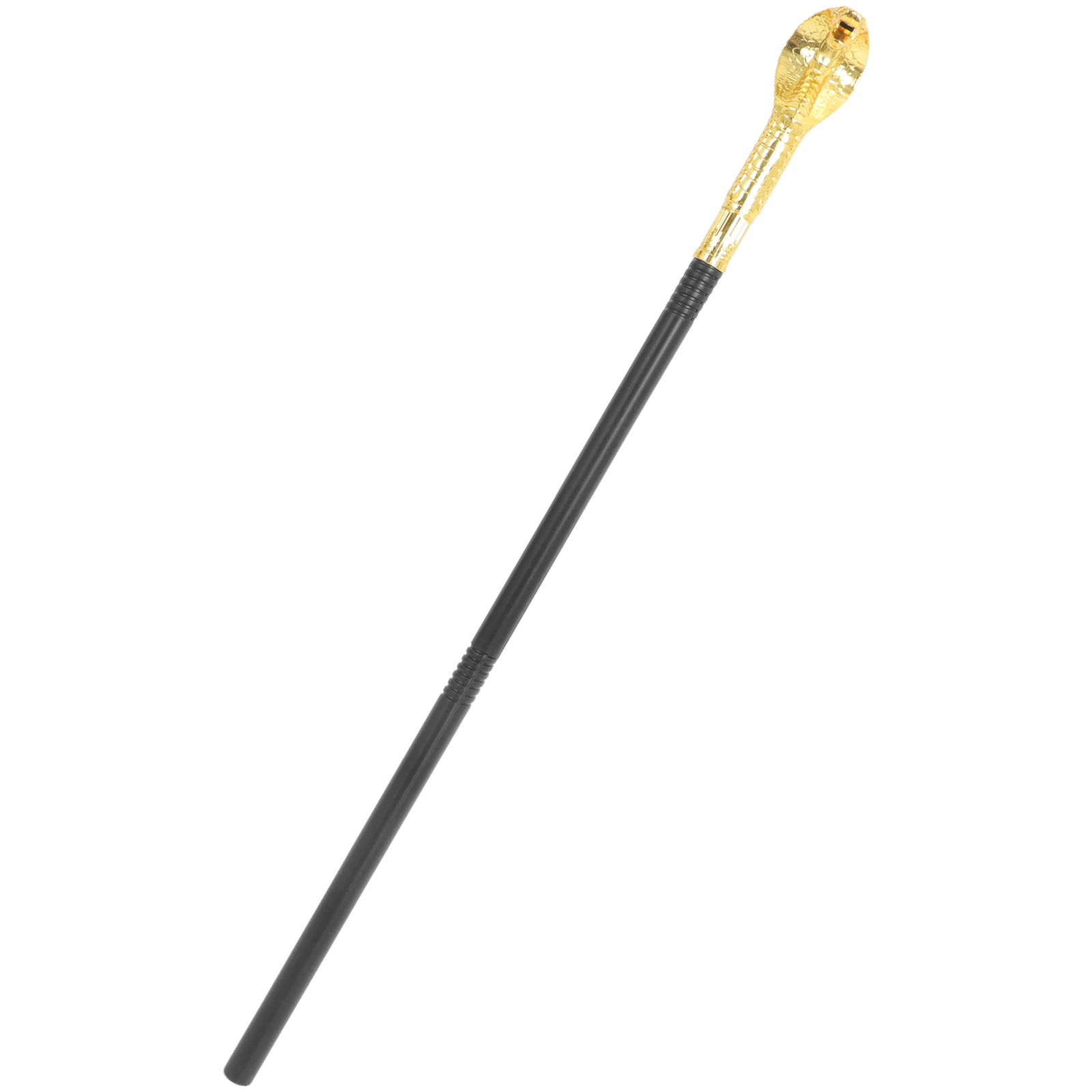 

Trident Snake Head Cane Abs Kids Scepter Staff Fancy Dress Walking Stick Halloween Props Lightweight Portable Storage Decorative