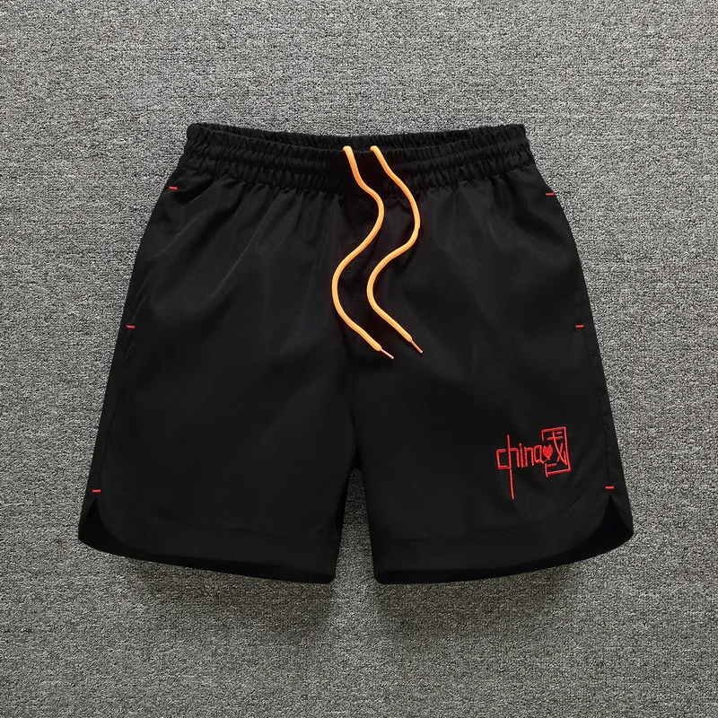 

Trendy Brand Men's Beach orts Embroidered Qui Dry Loose Fit Casual Workwear Pants Summer Tee-quarter Length Beachwear