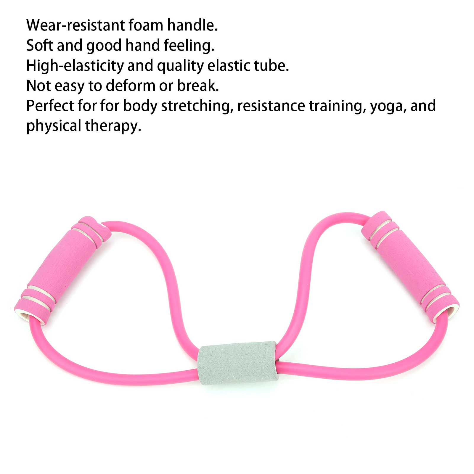 เชือกดึง 8 รูปแบบ สายยืดออกกำลังกาย ทนทาน นุ่ม ไม่ลื่น ยืดหยุ่น ปลอดภัย สำหรับโยคะ