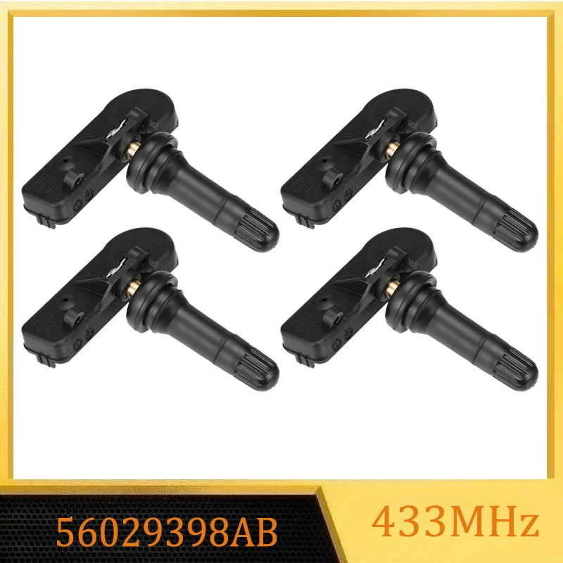

New 56029398AB 433MHz Tire Pressure Sensor TPMS For Dodge Ram Challenger Chrysler 300 Jeep Grand Cherokee Fiat 500 56029398AA