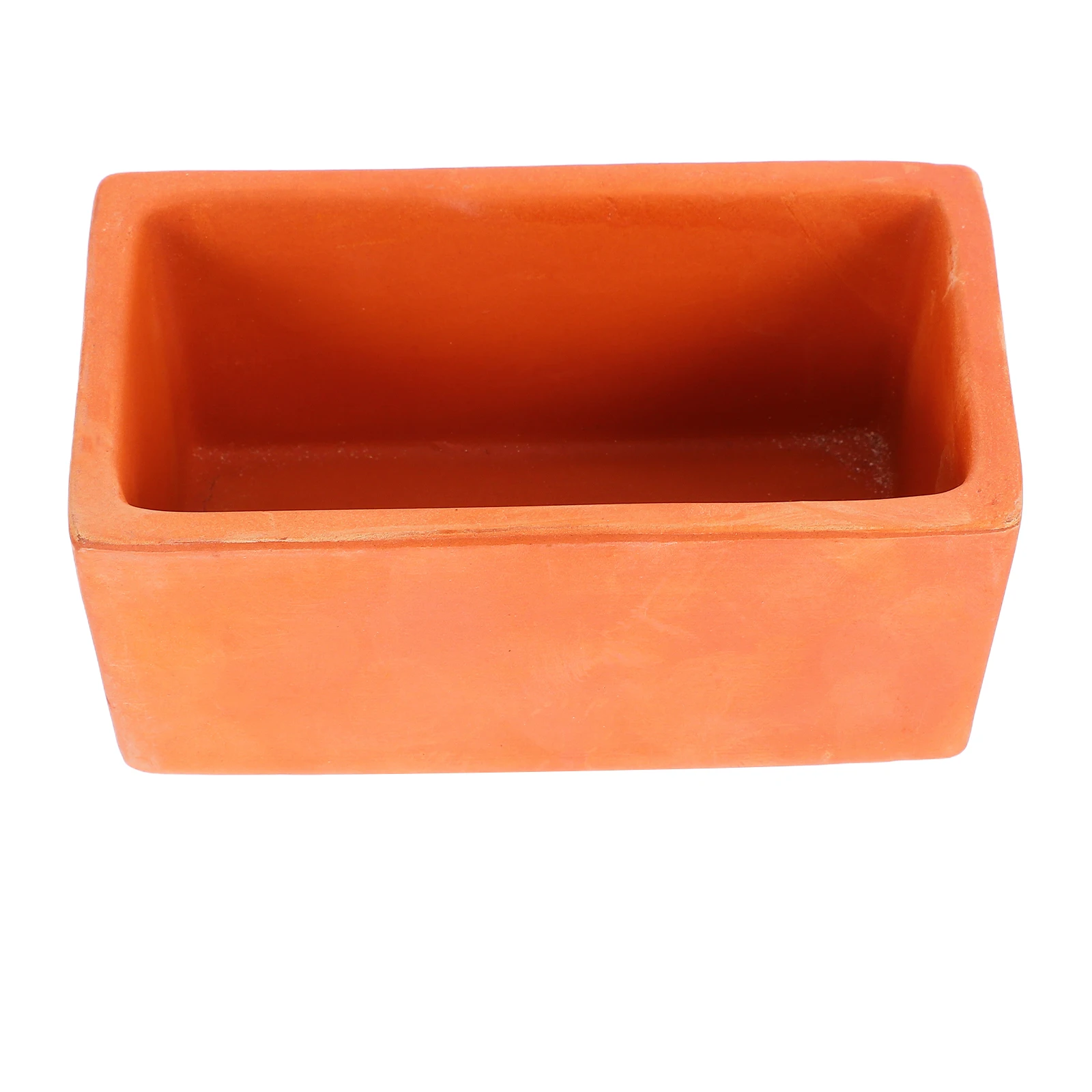 أصيص زهور تيراكوتا مستطيلة 12 سنتيمتر زارع الطين مع ثقب الصرف حاوية الفخار لتقوم بها بنفسك نباتات الحدائق عتبة النافذة الداخلية