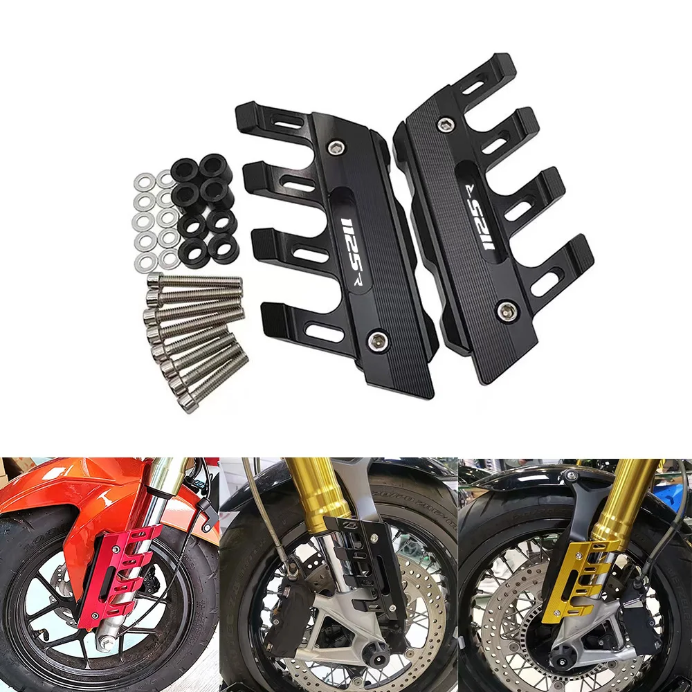 For Buell 1125R 1125 R XB 12R Motorcycle Mudguard Front Fork Protector Guard Block Front Fender Anti-fall Slider Accessories