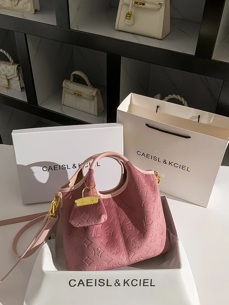 caeislkciel-women's-handbag-pink-floral-pring-buet-bag-faionable-canvas-material-hand-held-design-for-2025