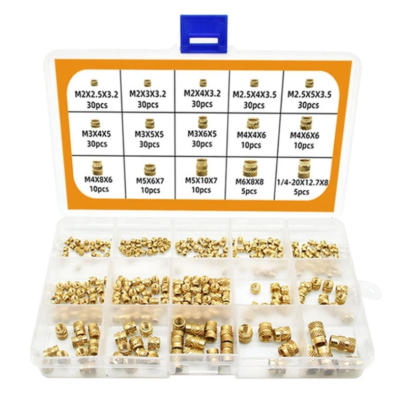 

Insert Nut Hot Melt Insert Thread Knurled Embedment Assortment Kits Set