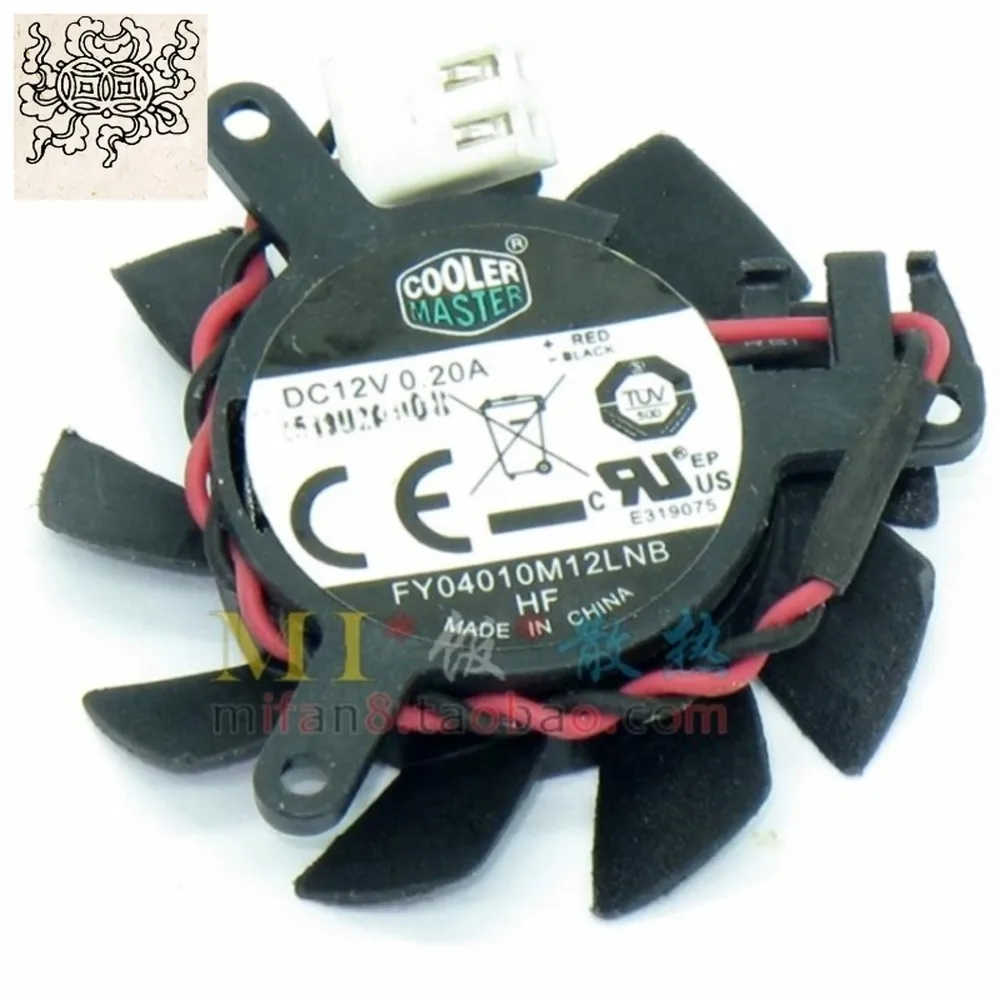 

Jinlingge для оригинального Cooler Master FY04010M12LNB 37 мм, сменный вентилятор для видеокарты 31 мм, 12 В, 0,20 А, 2 провода, 2 контакта