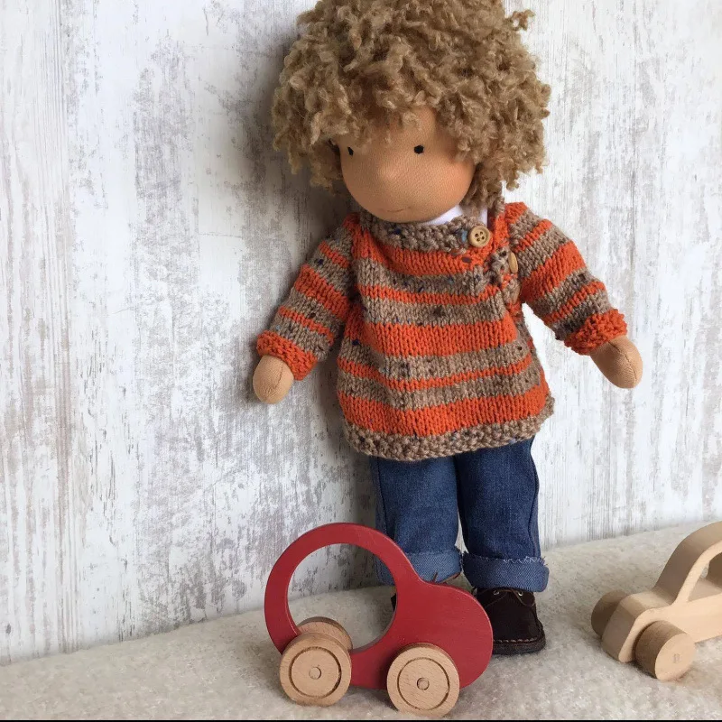 

New Waldorf Dolls and Clothes Handmade Boys Knitted Sweaters Interchangeable Clothes Cute Mini Toys Exquisite Birthday Gift