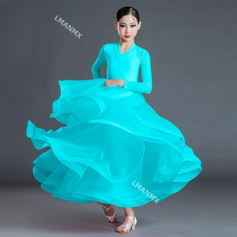 New Latin dance costume, girls' performance costume, pink ballroom dance competition costume, grand performance costume