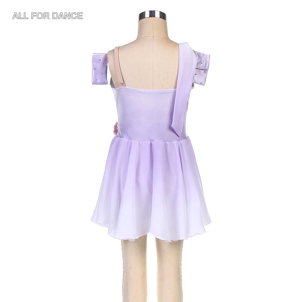 24085 أومبير الأرجواني دنة صد أزياء رقص الباليه أداء Dancewear يوتار فستان الفتيات والنساء رومانسية الباليه توتو