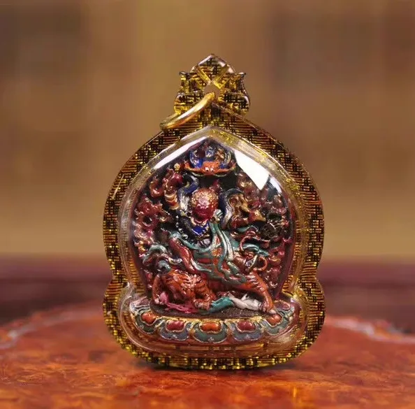 Sacred Tibet Wrathful Guru Rinpoche Dorje Drollo Tsa Tsa Figurine Pendant