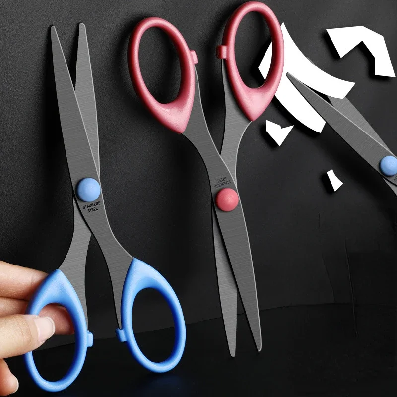 Black Blade Scissors Household Sharp Handmade Paper Cuttings Scissors Exquisite Office Stationery Children's Paper Cuttings