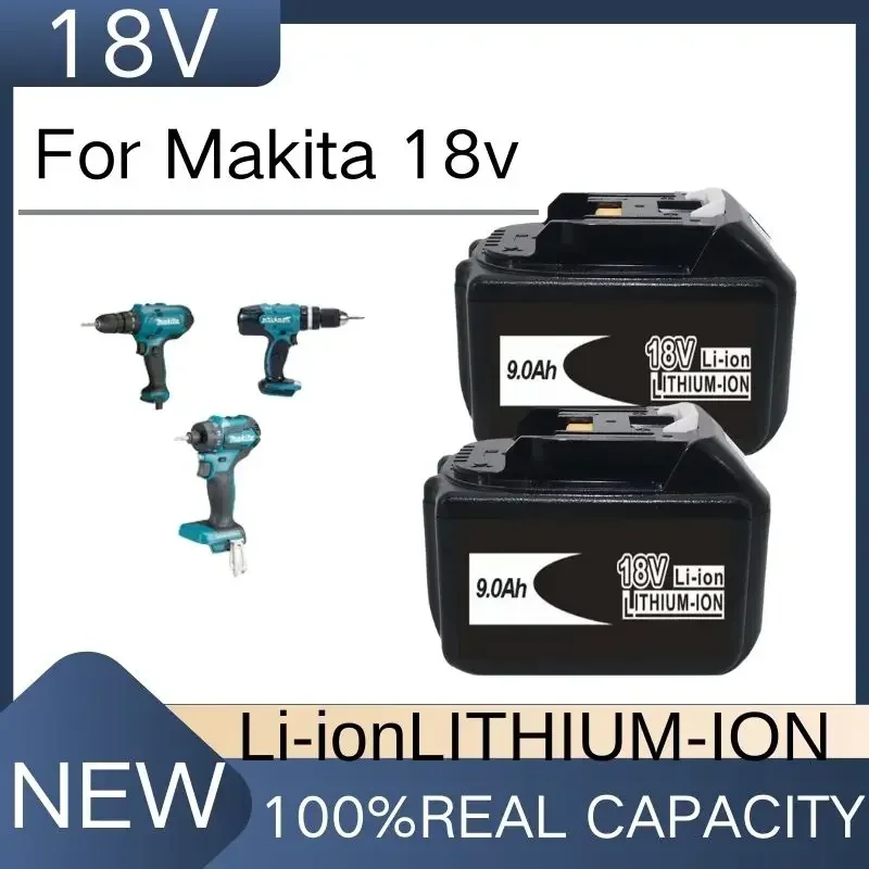 

9000mAh Latest Upgraded BL1860 Rechargeable Battery 18 V Lithium for Makita 18V Battery BL1840 BL1850 BL1830 BL1860B LXT 40