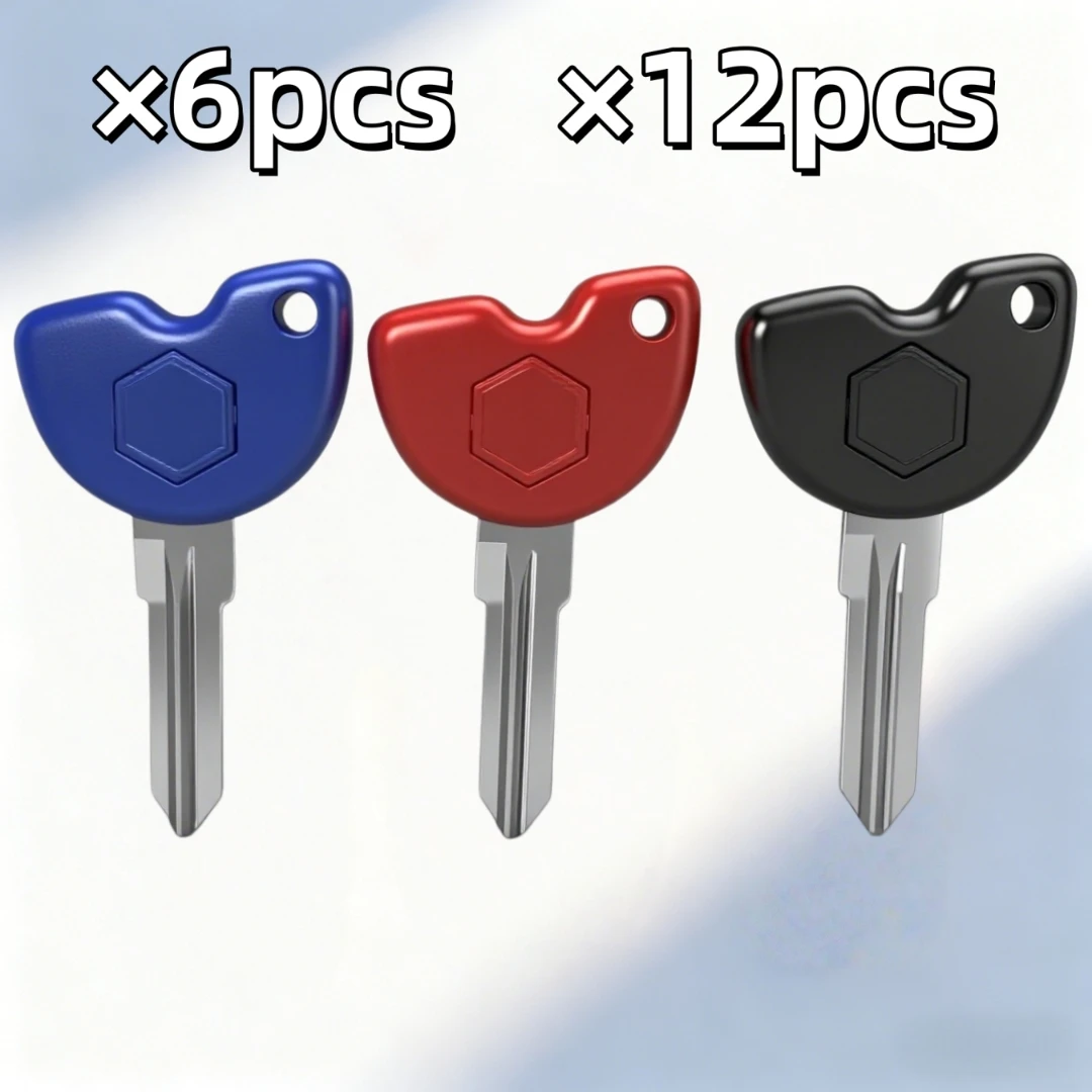 

6pcs 12pcs Motorcycle Keys For Piaggio Medley rsmax250ie Vespa GTS GTV 125 200 250 300 Motorcycle Key Detachable chip key