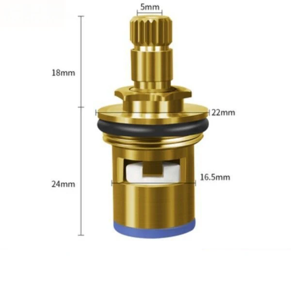 Copper Faucet Repair Spool Valve Brass Hot And Cold Ceramic Spool Faucet Valves Replacement Sink Faucet Valve Stem with Threaded