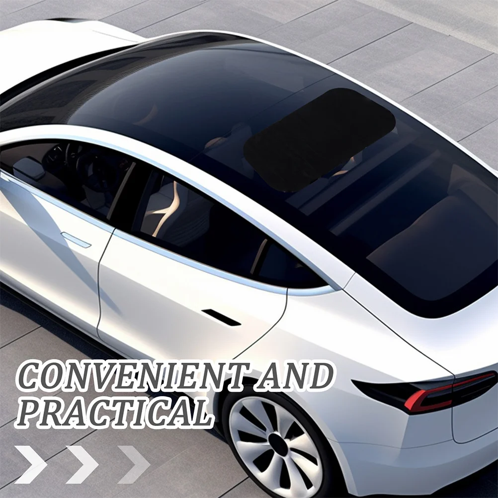 

Sunroof Sticker Car Exterior Glossy Black Fake Sunroof Decal Waterproof Universal Fit Easy Installation Car Window Privacy