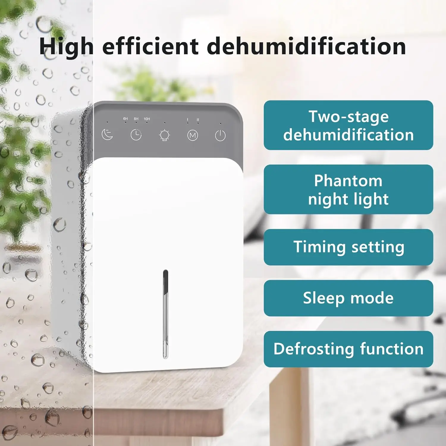 

Портативный осушитель воздуха, бесшумные поглотители влаги, осушитель воздуха для дома, спальни, офиса, кухни, дезодоратор, сушилка, вилка европейского стандарта