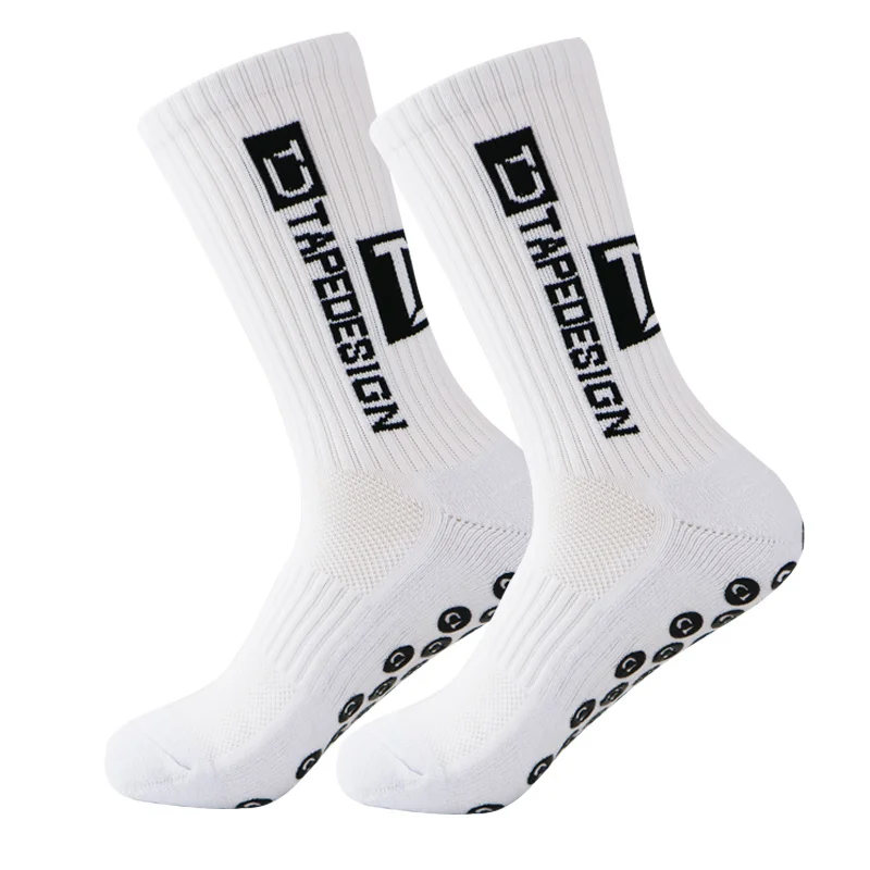 Socks ANTI SLIP Mid Calf Football 2021 New Non Slip Soccer Cycling Sports Socks Mens 39-45