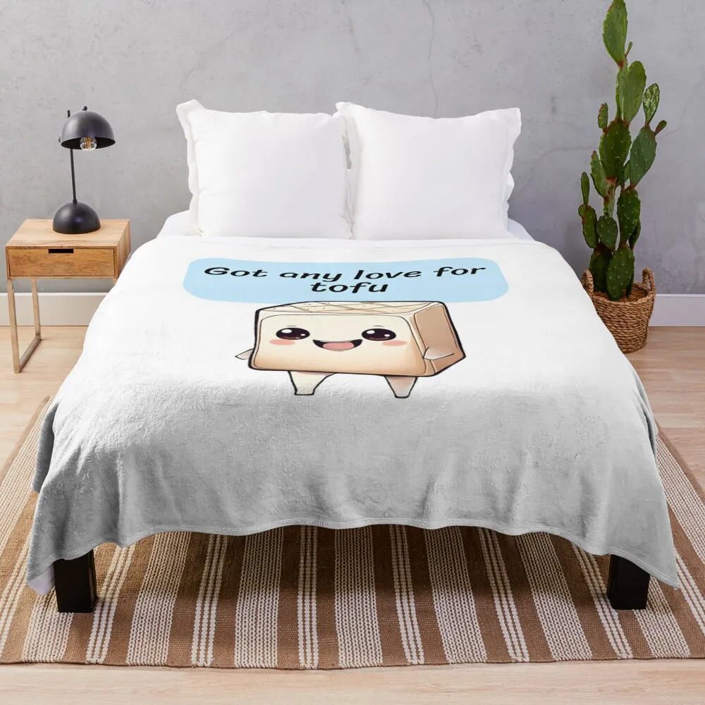 Funny Tofu 2 Throw Blanket Warm For Sofa Thin Comforter Furrys Blankets