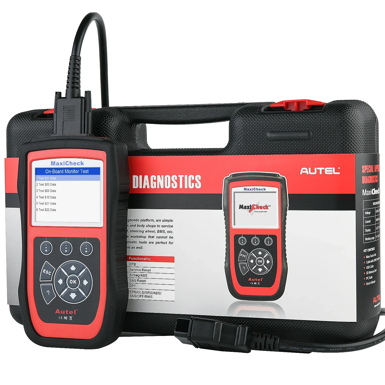 Autel MaxiCheck Pro OBD2 Auto Diagnostic Device Tool Scanner ABS Airbag EPB DPF Oil Reset Car Escaner Automotriz Code Reader