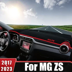 MG ZS EV 2017 2018 2019 2020 2021 2022 2023 자동차 대시 보드 커버, 카펫 케이프 썬 쉐이드 대시 매트, 미끄럼 방지 액세서리