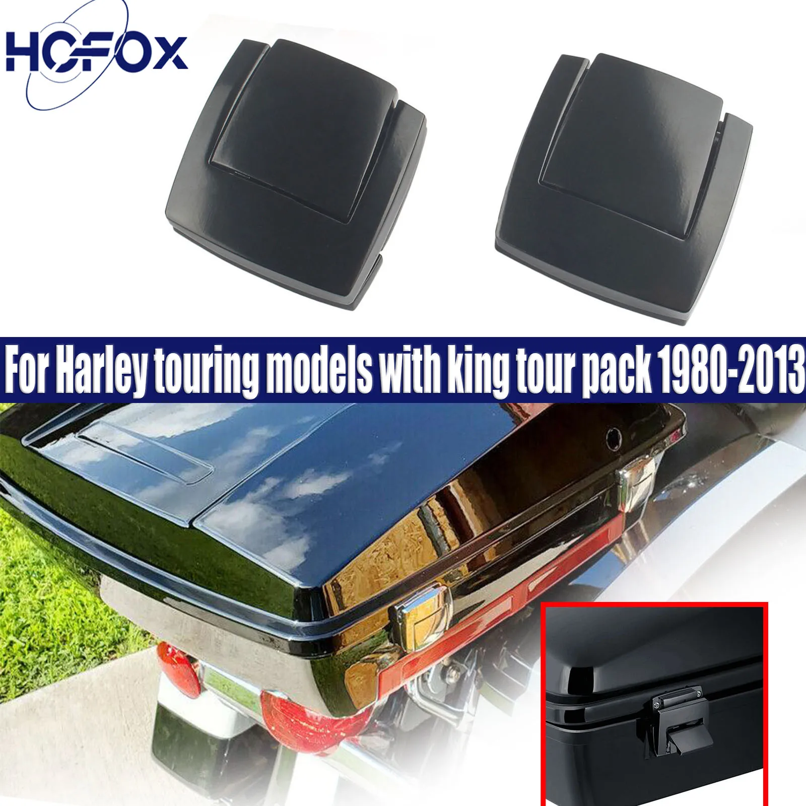 Motorcycle Razor King Trunk Latches For Harley touring models with king tour pack 1980-2013