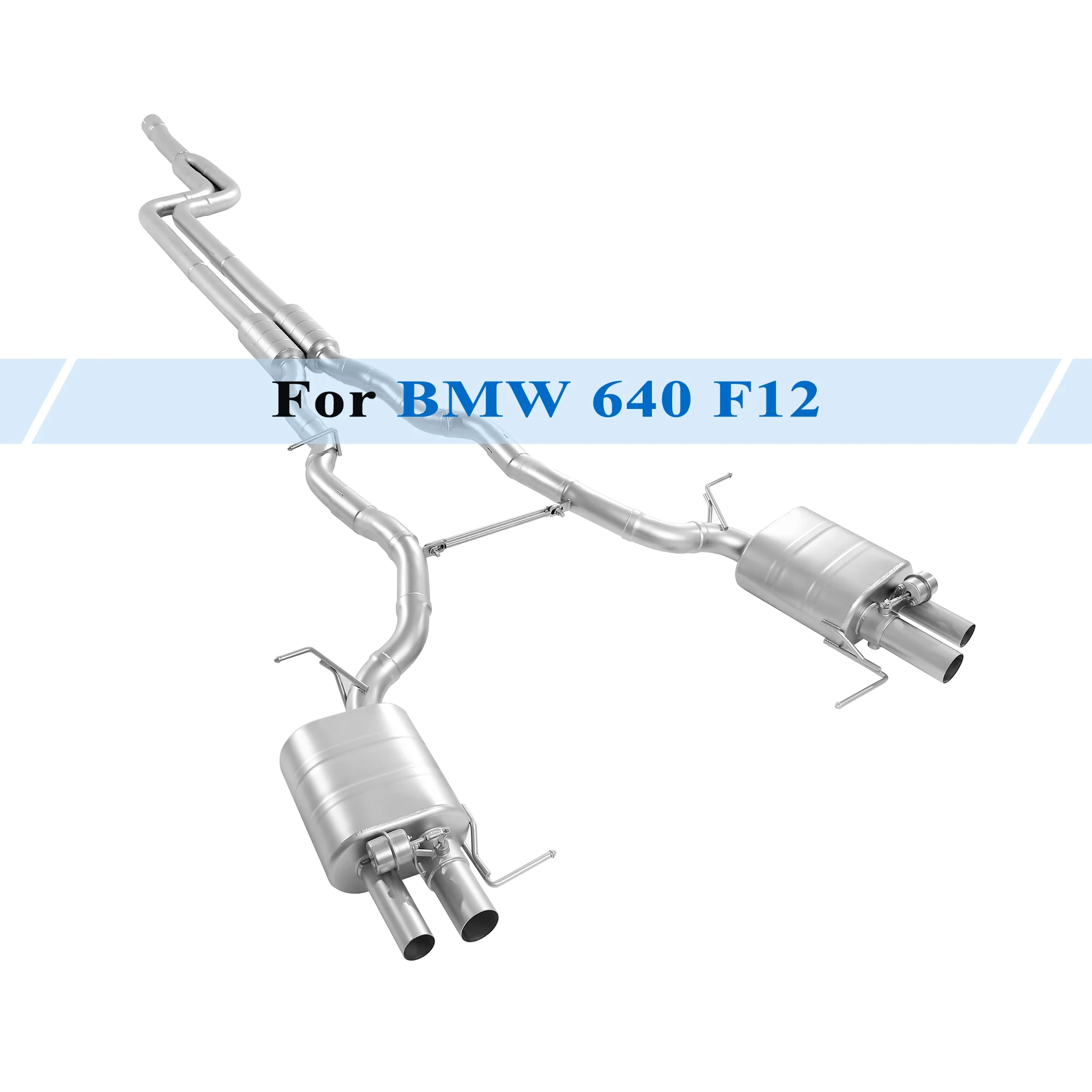 

Exhaust System for 2011-2015 BMW 640i 650i F12 3.0T Performance Muffler with Vacuum Electronic Valve Remote Control Resonator