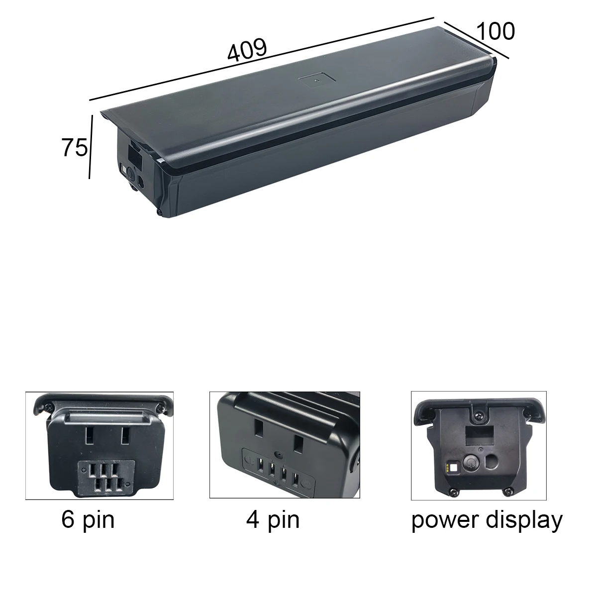 

36V 48V Hidden Tube Battery 10.4Ah 12Ah 13Ah 15Ah for ENVO D50 ST50 Bintelli Quest Pro Vecocraft Atlas