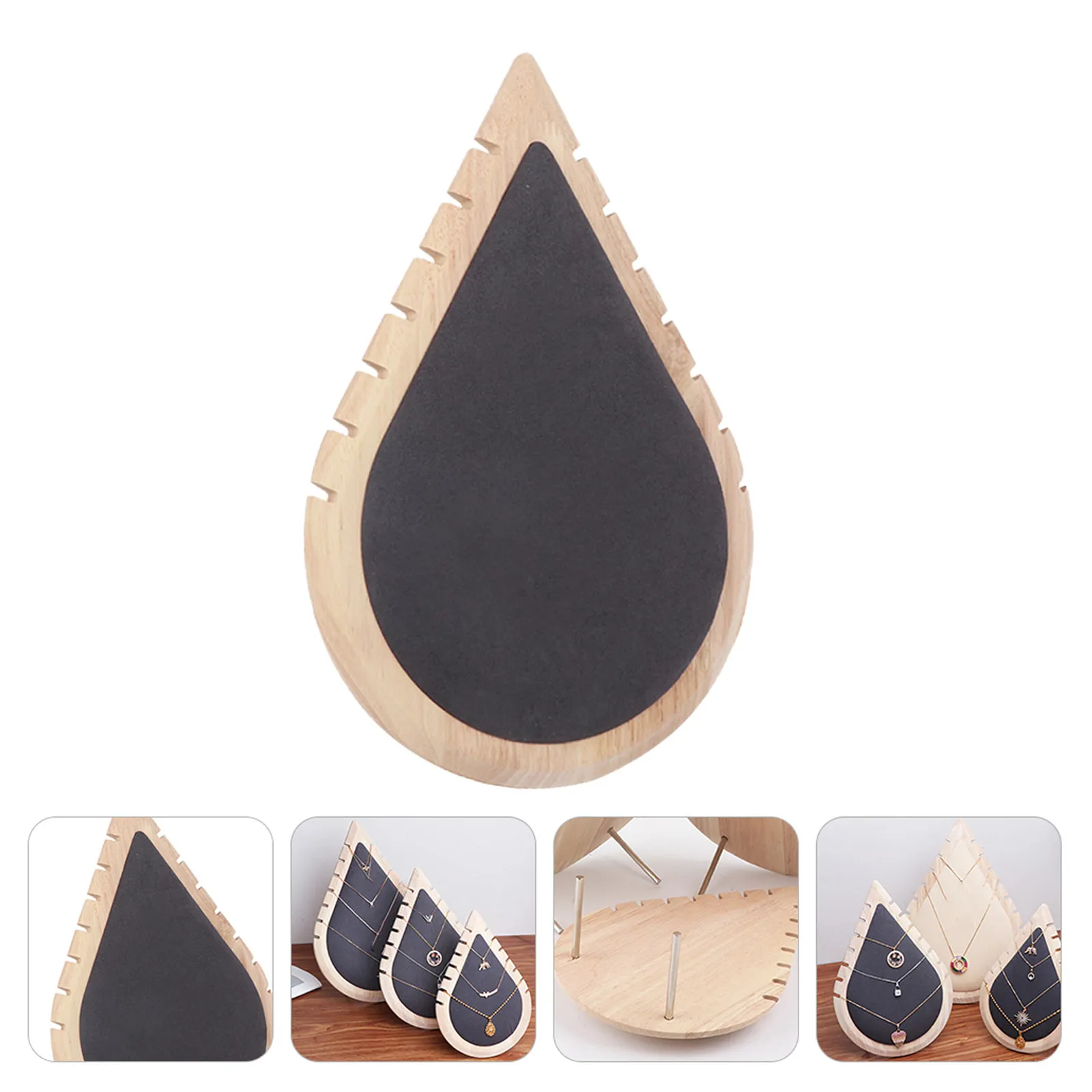 

1Pcs Original Wood Necklace Display Stand Exquisite Neck Storage Decorative Jewelry Showing Rack Elegant Practical Decoration