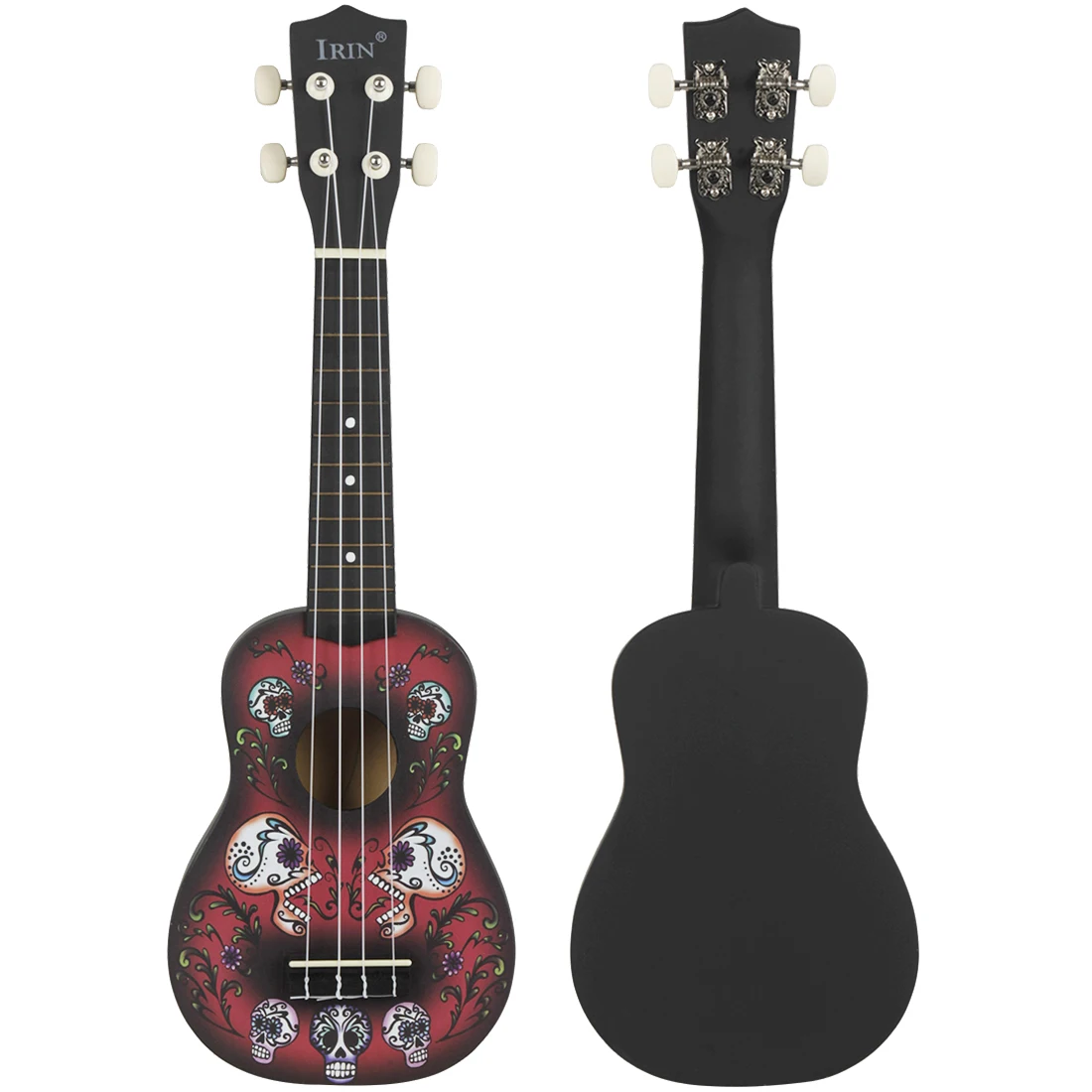 

IRIN 21 Inch Ukulele 4 Strings Guitar Dark Hawaiian Mini Guitarra Basswood Ukulele Stringed Musical Instrument Beginner Gift
