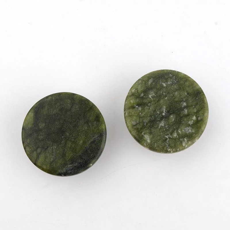50mm diameter natural raw stone jade circle single hole drawer handle cabinet wardrobe wall hook decorative small handle