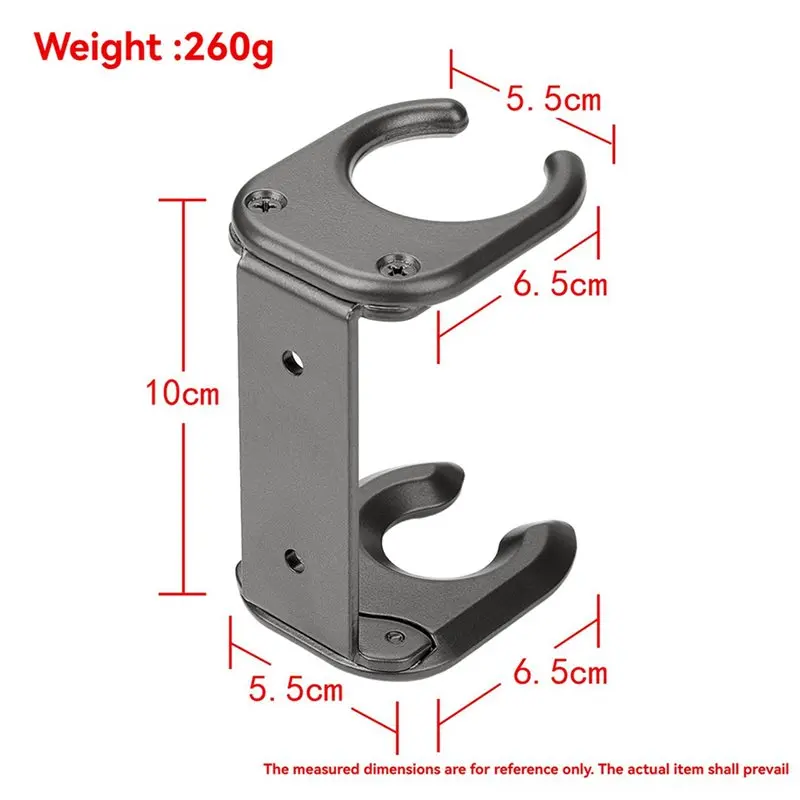 A76I-3X Hair Dryer Holder Wall Mount For Dyson HD18 Metal Hair Dryer Rack With Self Adhesive Installation Stand Grey