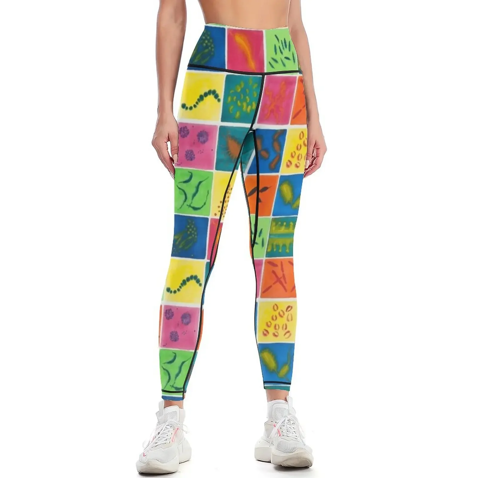 

Big Bright Bacteria Leggings Women's sports pants Legging sexy woman sports shirts gym Sweatpants Womens Leggings