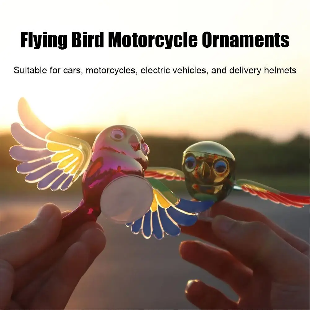

Bicycle Flying Bird Helmet Car Motorcycle Handlebars Propeller Decorations For Bike Riding Equipment Auto Accessories